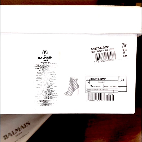 NIB Balmain Leather Oslo Boot, US 8 - Picture 7 of 7